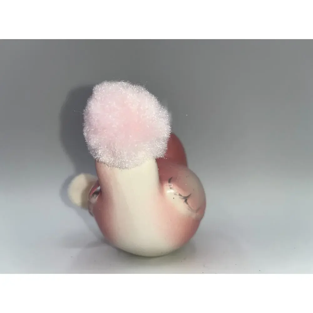 Vintage Pink Love Bird Glitter Mohawk Easter Bunny Ears Bow Tie Price OMG OOAK - Picture 6 of 16